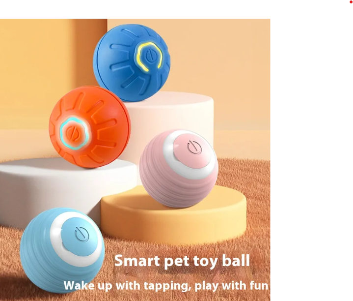 USB Smart Bouncing Dog Toy Ball – Automatic Interactive Fetch Toy