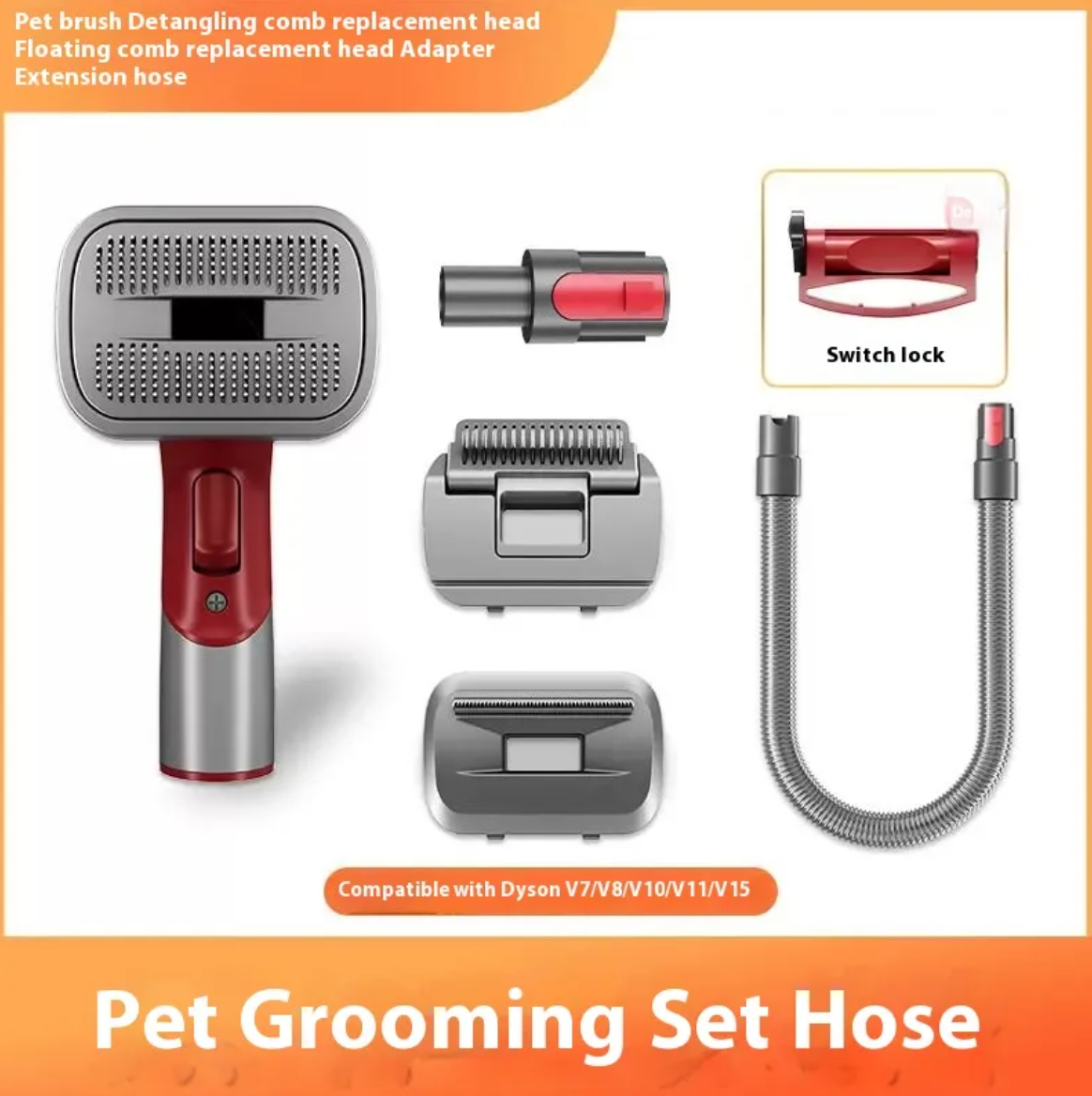 Pet Shaver Attachment Set with Hair Suction Head – Full Grooming Comb Kit