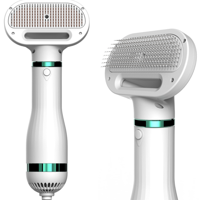 Portable 2-in-1 Dog Hair Dryer & Brush – Professional Pet Grooming