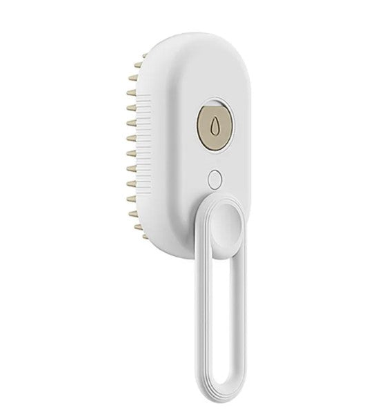 Cat & Pet Steam Brush – Ionic Coat Smoothing & Deodorising Grooming Tool