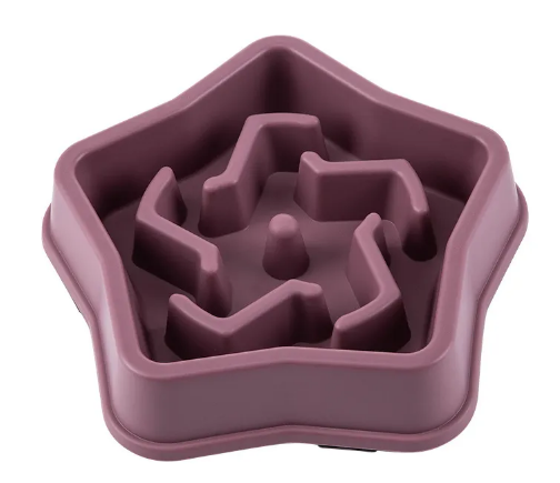 Dog & Cat Slow Feeder Bowl – Maze Design Anti-Gulp Feeding Dish