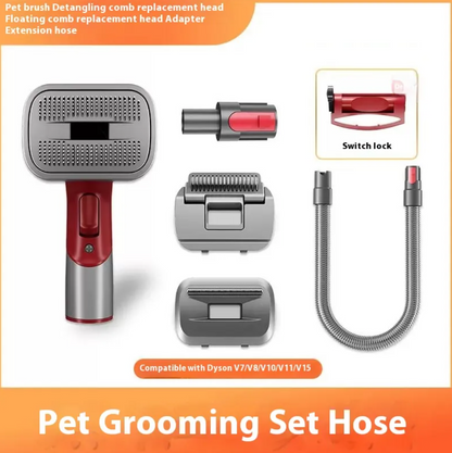 Pet Shaver Attachment Set with Hair Suction Head – Full Grooming Comb Kit