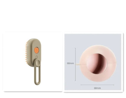 Cat & Pet Steam Brush – Ionic Coat Smoothing & Deodorising Grooming Tool
