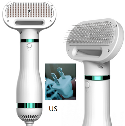Portable 2-in-1 Dog Hair Dryer & Brush – Professional Pet Grooming