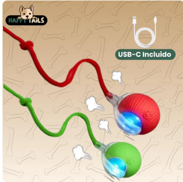 Auto-Rolling Smart Pet Ball – Interactive Motion Toy for Cats & Dogs