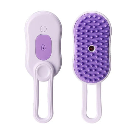 Cat & Pet Steam Brush – Ionic Coat Smoothing & Deodorising Grooming Tool