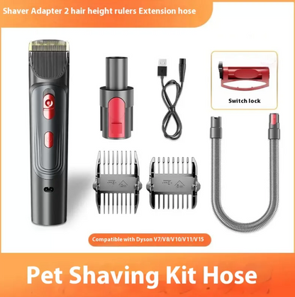Pet Shaver Attachment Set with Hair Suction Head – Full Grooming Comb Kit