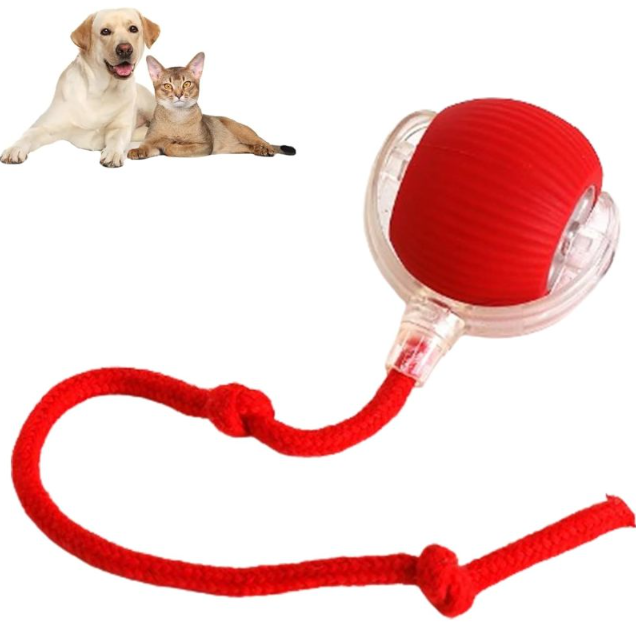 Auto-Rolling Smart Pet Ball – Interactive Motion Toy for Cats & Dogs