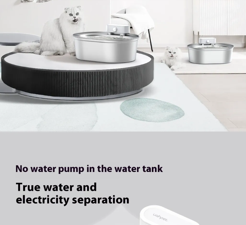 Stainless Steel Smart Pet Water Fountain – Auto-Circulating Hydration Station