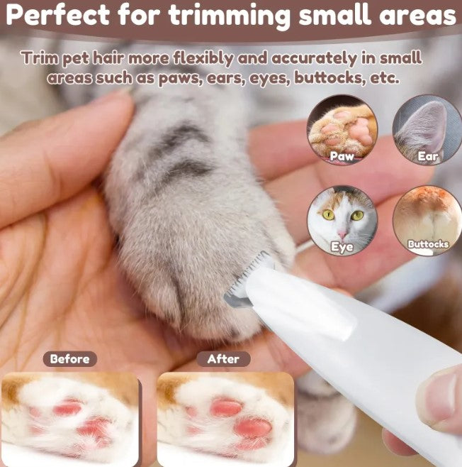 Electric Dog Paw Trimmer with LED Light – Precision Grooming Tool