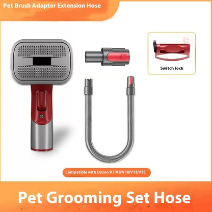 Pet Shaver Attachment Set with Hair Suction Head – Full Grooming Comb Kit