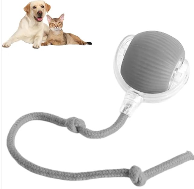 Auto-Rolling Smart Pet Ball – Interactive Motion Toy for Cats & Dogs