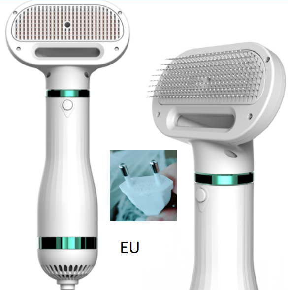Portable 2-in-1 Dog Hair Dryer & Brush – Professional Pet Grooming
