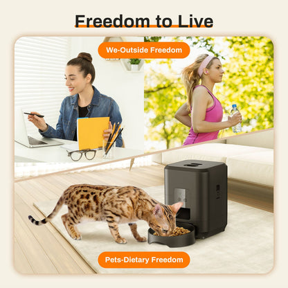 Smart WiFi Automatic Pet Feeder – App-Controlled Timer & Portion Dispenser