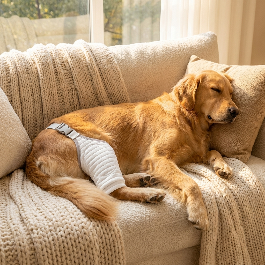 Dogs Knee Protector Pad lifestyle