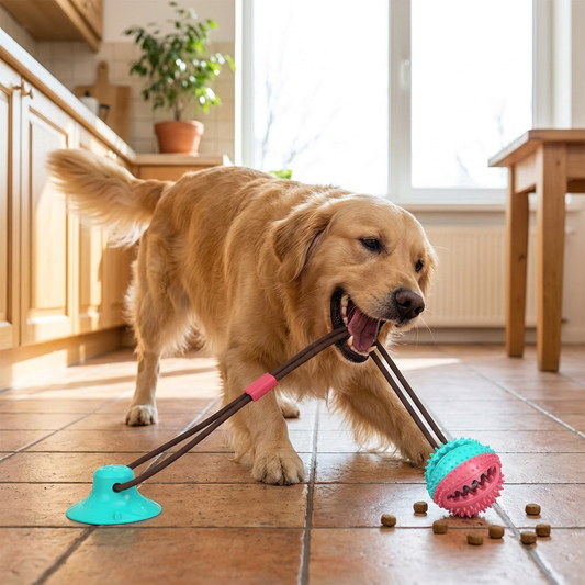 Suction Ball Interactive Dog Toy lifestyle