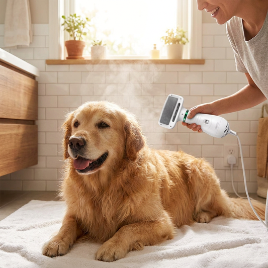 Portable 2-in-1 Dog Hair Dryer lifestyle